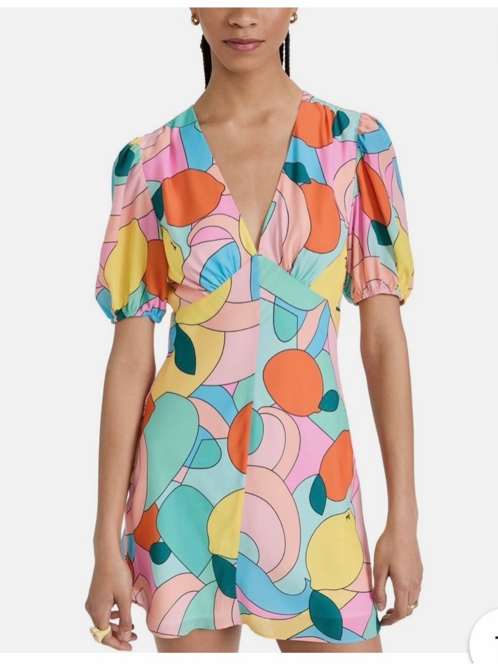 Women’s One-Piece Dress in Multicolor Fruit Print